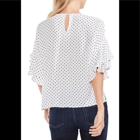 Vince Camuto polka dot shirt. NWT - Picture 3 of 8